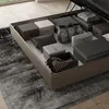 Modernes Doppelbett 160x200 mit Bettkasten in Kunstleder Produktbild-Vorschau 5