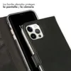 Funda de Cuero Auténtico tipo Libro para Apple iPhone 12 Vista previa de la imagen del producto 4