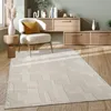 Tappeto soggiorno a pelo corto Stile Japandi moderno Anteprima dell’immagine prodotto 1