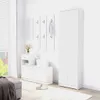 vidaXL Garderobenschrank Weiß 55x25x189 cm Holzwerkstoff Produktbild-Vorschau 2