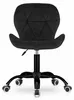 Silla de oficina negra, modelo NOTO VELVET Vista previa de la imagen del producto 2