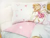 A close-up view of children's bedding with a fairy illustration. Produktbild-Vorschau