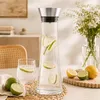 HI Karaffe – 1 Liter – Glas – Edelstahlfilter – Saftkrug – Produktbild-Vorschau 7