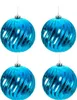 4 Stück Große Weihnachtskugel Türkis Ø 15 cm Dekokugel zum Produktbild-Vorschau 1