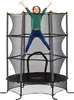 Trampolina dziecięca HOMCOM Ø163 cm, trampolina z siatką Podgląd zdjęcia produktu 1