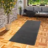 Hochflor Luxus Velours Teppich Läufer Touch Anthrazit Produktbild-Vorschau 1