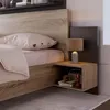Modernes Holzbett mit 2 Nachtkommoden, Schlafzimmerset in Produktbild-Vorschau 4