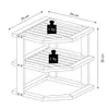 Küchenregal Eckregal KESPER Küchen-Eckregal, Bambus, 58804 Produktbild-Vorschau 4