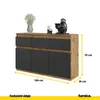 A sideboard with drawers and doors on a white background. Náhled obrázku produktu