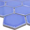 Keramikmosaik Salomon Hexagon Hellblau H51 Produktbild-Vorschau 1