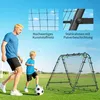 HOMCOM Fußball Rebounder Kickback Tor Rückprallwand Netz Produktbild-Vorschau 6