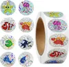 Holografische stickers van zeedieren, op een rol, 500 Productafbeelding-voorbeeld 4