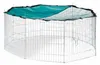 relaxdays 10025122_0 relaxdays Freilaufgehege   silber Anteprima dell’immagine prodotto 10