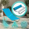 Liegestuhl für Strand, Gartenliege aus Stahl klappbar mit Produktbild-Vorschau 7