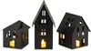 Set aus 3 LED-Laternen in Hausform LED-Teelichthalter Deko Produktbild-Vorschau 1