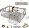 COSTWAY Baby-Laufstall, Spielgitter für Kleinkinder mit Produktbild-Vorschau 1