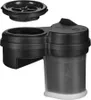 A black aquarium pump and a separate black lid are shown against a white background. Anteprima dell’immagine prodotto