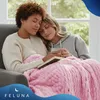 Feluna grofgebreide deken roze maat M, chunky knit plaid en Productafbeelding-voorbeeld 3
