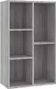 vidaXL Bücherregal/Sideboard Grau Sonoma 50x25x80 cm Produktbild-Vorschau 1