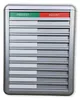 Aluminiowa tablica obecności i nieobecności CombiCraft - 10 Podgląd zdjęcia produktu 1