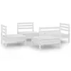 4-tlg. Garten-Lounge-Set Weiß Kiefer Massivholz 3082403 Produktbild-Vorschau 2