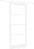 vidaXL Schiebetür Weiß 93 x 211 cm Massivholz Kiefer und Produktbild-Vorschau 1