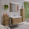 Spiegelschrank mit LED Kranzboden in Riviera Eiche quer Nb. Produktbild-Vorschau 5