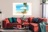 MuchoWow® Poster Strandkorb - Sonnenschirm - Palmen - Produktbild-Vorschau 2