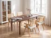 BELIANI Jídelní stůl tmavý jasan MDF 160 x 90 cm 6místný Náhled obrázku produktu 5