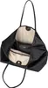 An open black tote bag is shown against a white background. Produktbild-Vorschau