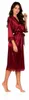 Damen Satin Morgenmantel lang mit Spitze – Kimono Produktbild-Vorschau 1
