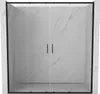 Mexen Exo - Porte de douche 200 cm Noir, Transparent Voir les images du produit 1