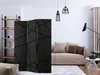 A living room scene with a sofa, a room divider, and shelves. Produktbild-Vorschau