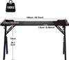 LZQ Gaming Tisch LED 140cm x 60cm, Gamer Schreibtisch Produktbild-Vorschau 7