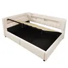 Flieks Hydraulisches Polsterbett 140x200cm mit Led, Produktbild-Vorschau 9