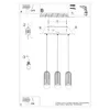 Instructional diagram for assembling a pendant light fixture. Podgląd zdjęcia produktu