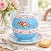 Juego de té Taza y tetera de porcelana 400ml para mujer Vista previa de la imagen del producto 7