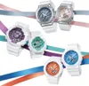 A collection of colorful G-Shock watches arranged with decorative ribbons. Anteprima dell’immagine prodotto