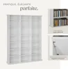 Étagère bibliothèque Stevie 105,5x19x136,5cm - blanc mat Voir les images du produit 4