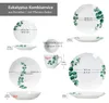 30 ks kombinovaný servis eukalyptový porcelán 6 osob šálky Náhled obrázku produktu 6