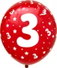 Oblique Unique Luftballon Set Zahl 3 für 3. Geburtstag Produktbild-Vorschau 3