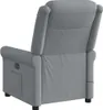 The back view of a gray fabric massage chair. Náhľad obrázku produktu