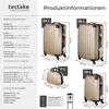 tectake® Hartschalenkoffer-Set Cleo 4-teilig, 3 Trolleys, 1 Produktbild-Vorschau 5