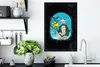 MuchoWow® MuchoWow® Gerahmtes Poster Vintage - Katze - Hut Produktbild-Vorschau 3