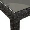 11-tlg. Garten-Essgruppe mit Kissen Schwarz Poly Rattan Produktbild-Vorschau 7