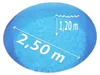 Pool Ø 2,50 x 1,20 m Folie blau 0,8mm EB, Stahl 0,6mm Produktbild-Vorschau 7