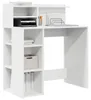 vidaXL Scrivania con ripiano bianco 90 x 48 x 101,5 cm Anteprima dell’immagine prodotto 3