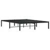 vidaXL Rama łóżka metalowa czarna 140x200 cm Podgląd zdjęcia produktu 4