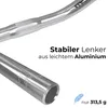Damenrad Lenker Geschwungener Fahrradlenker Silber aus Produktbild-Vorschau 5