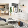 Commode de 120 cm de large avec 6 tiroirs, chambre à Voir les images du produit 7